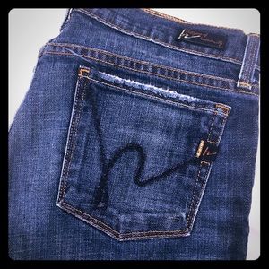 Citizens of humanity cropped denim jeans